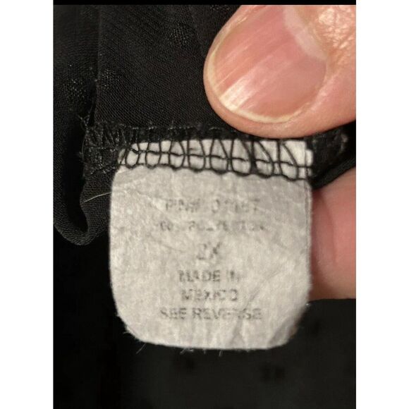 Cha Cha Vente Hi Lo Sheer Women’s Black Tunic Style Or Cover Up Size 2XL - Picture 11 of 13
